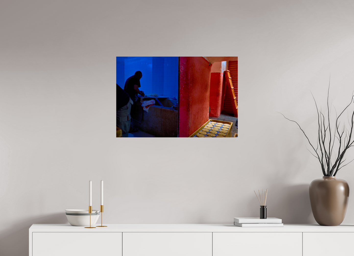 30 x 20″, Photo Print On Fuji Crystal DP II Marrakech Bread Baker