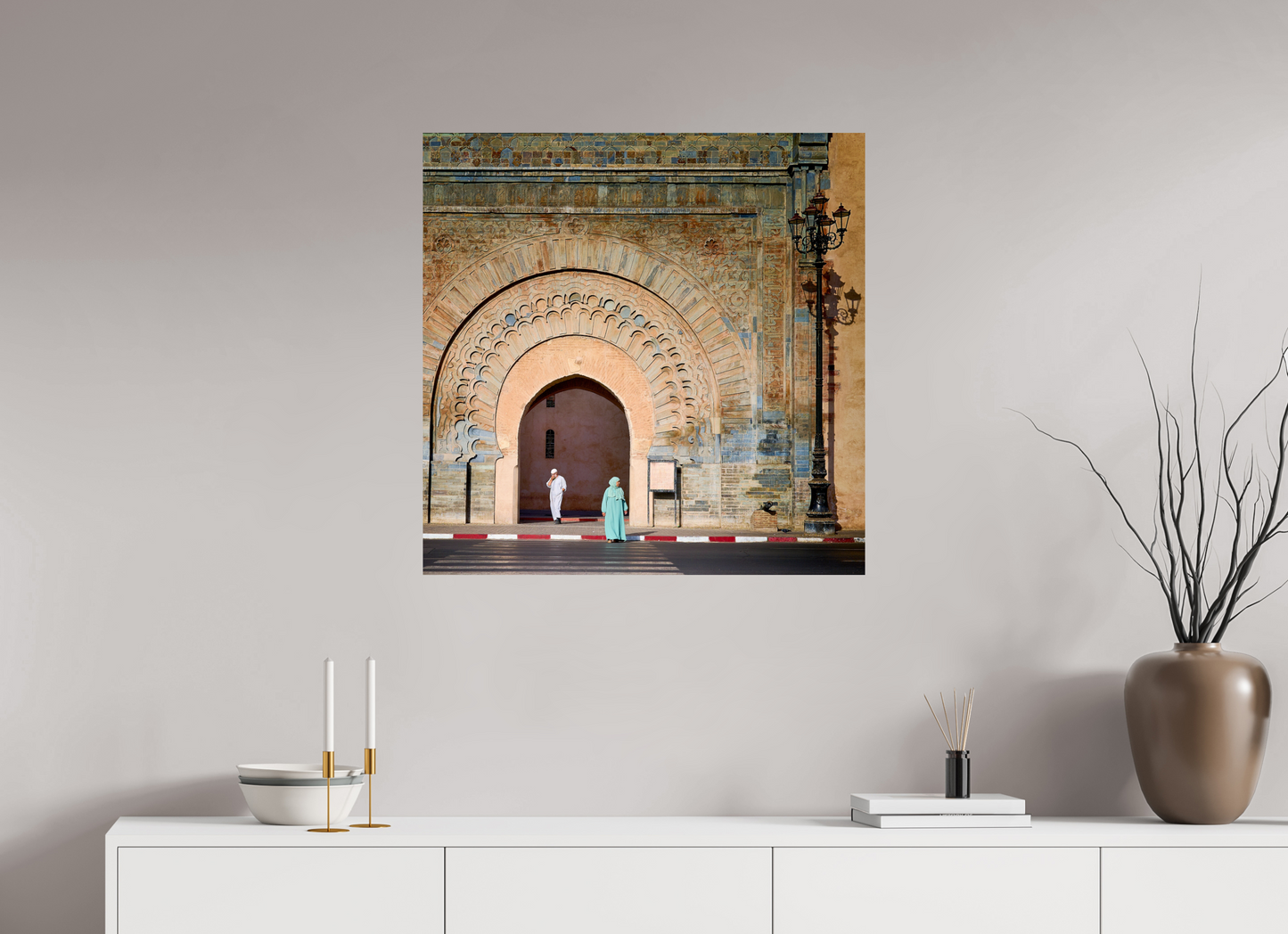 30 x 30″, Photo Print On Fuji Crystal DP II Marrakech at the Gate