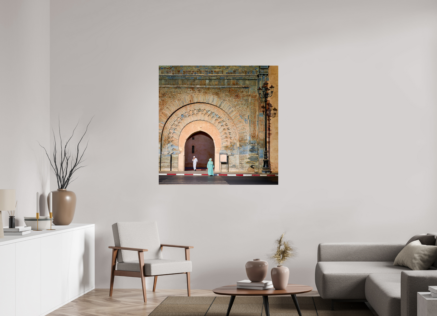 45 x 45″, Photo Print On Fuji Crystal DP II Marrakech at the Gate